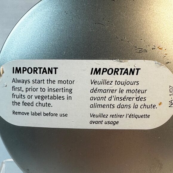 Breville Juice Fountain BJE200XL Juicer Fruit Veggie PUSHER Replacement Part - Picture 6 of 7